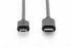 Digitus Kabel połączeniowy USB 2.0 HighSpeed Typ USB C/microUSB B M/M 3m Czarny